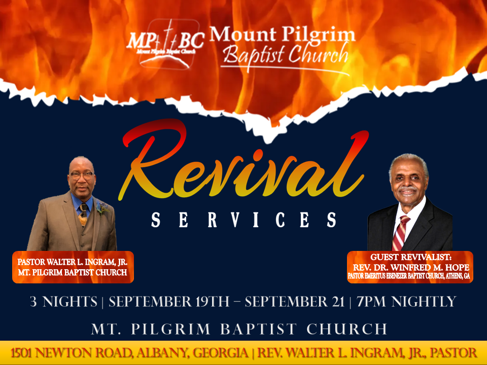 Fall Revival 2023 @ Mt. Pilgrim Baptist Church