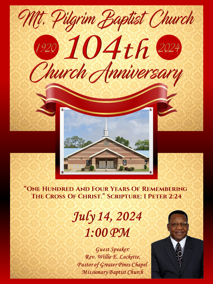 104th Church Anniversary @ Mt. Pilgrim Baptist Church